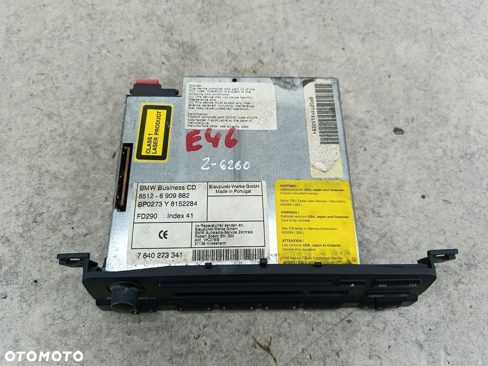 RADIO FABRYCZNE BMW 3 E46 FL 7640273342 8152284  BLAUPUNKT - 5