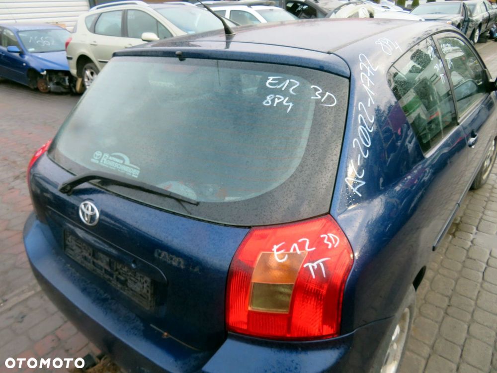 KLAPA BAGAŻNIKA TYLNA COROLLA E12 3D HB 8P4  GRANATOWY TOYOTA 2001-2004 - 3