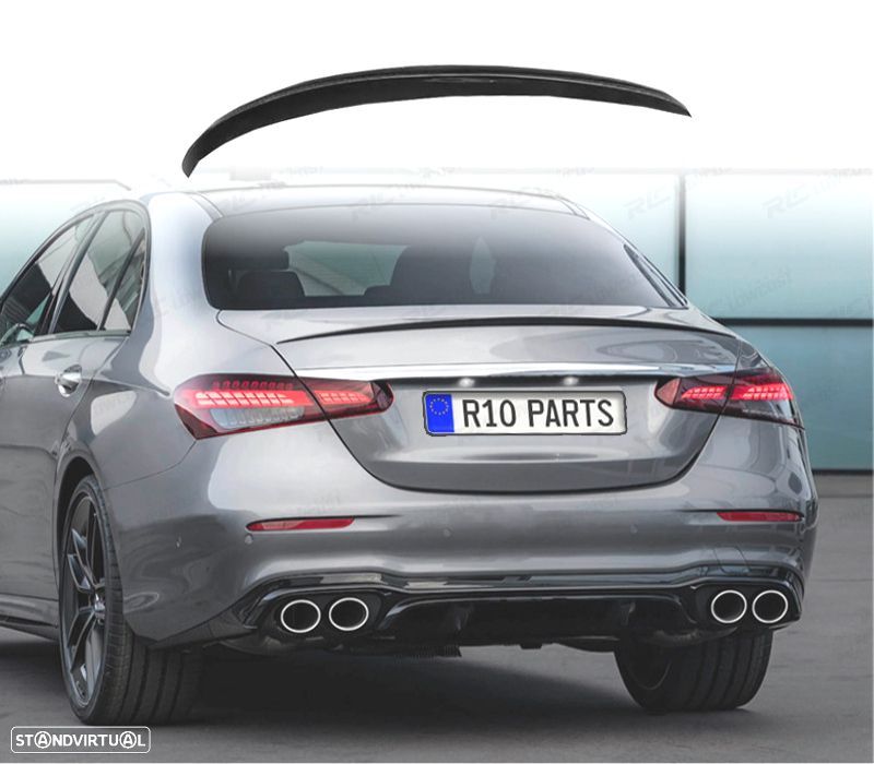 AILERON SPOILER MERCEDES W213 21-23 LOOK AMG PRETO BRILHANTE - 1