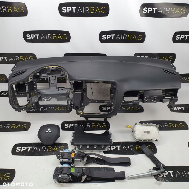MITSUBISHI OUTLANDER 3 III DESKA ROZDZIELCZA KONSOLA KOKPIT PULPIT PODUSZKI AIRBAG AIR BAG PASY KIT SET - 1