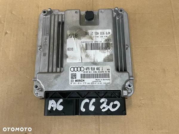 AUDI A6 C6 3.0 TDI KOMPUTER SILNIKA 4F9910401J