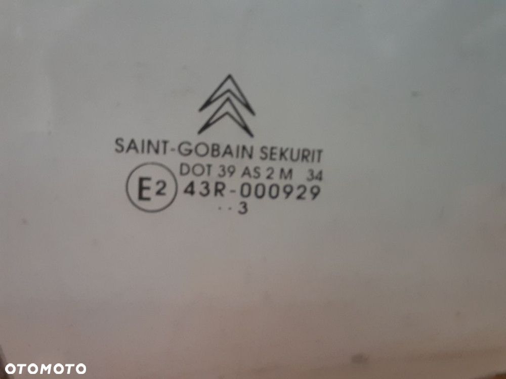 CITROEN C5 I 01-04 HB SZYBA DRZWI PRAWY PRZÓD PRAWA PRZEDNIA 43R-00929 - 2