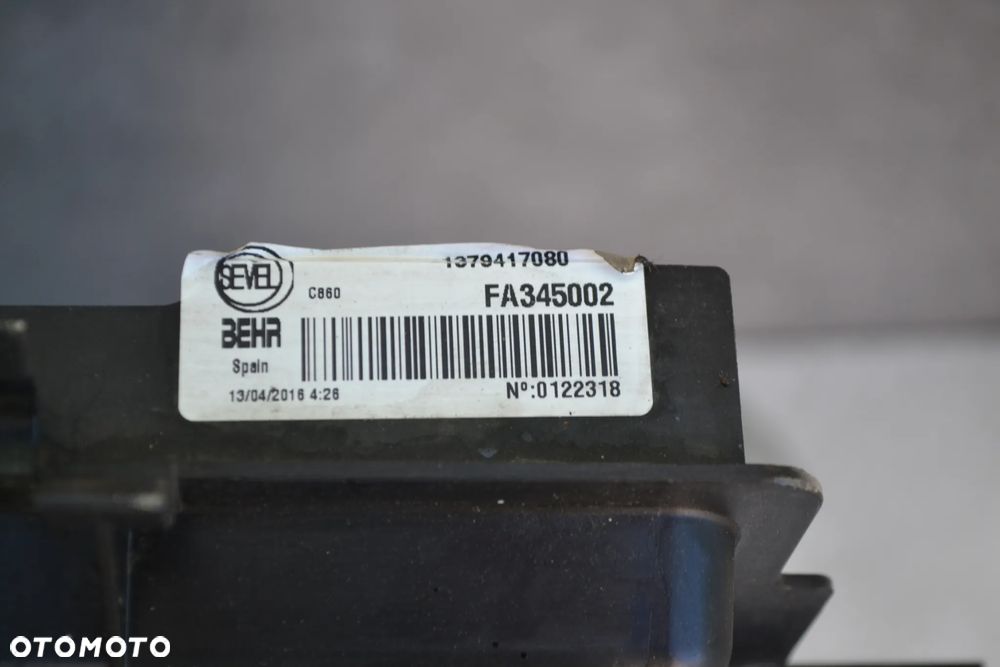 FIAT DUCATO CITROEN JUMPER PEUGEOT BOXER WENTYLATORY CHŁODNICY OBUDOWA STAN 1379417080 - 3