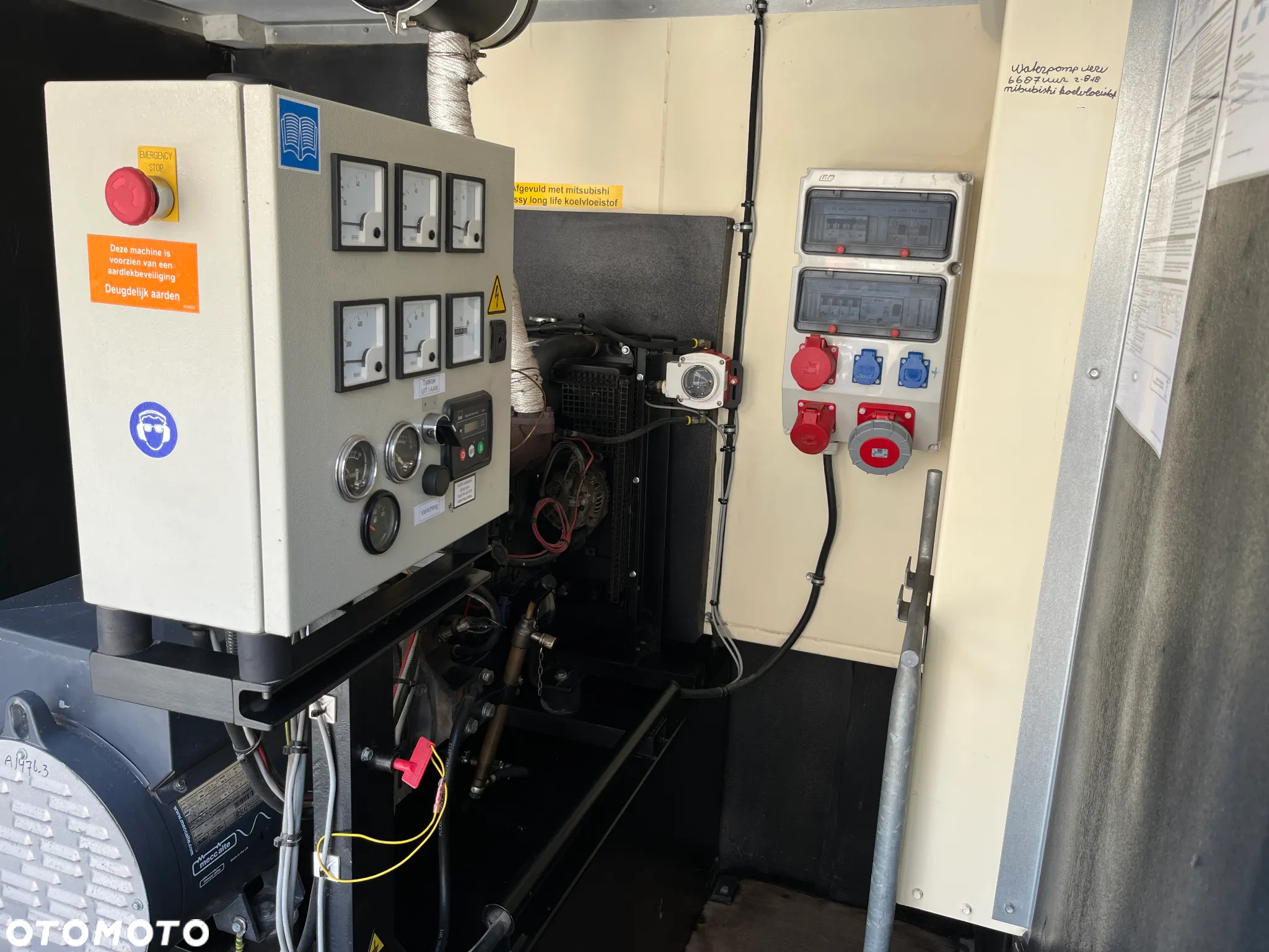Agregat Prądotwórczy DE WIT MITSUBISHI Silent Cont. 85E 20 kVA 400V 1500 rpm 22763 netto - 12