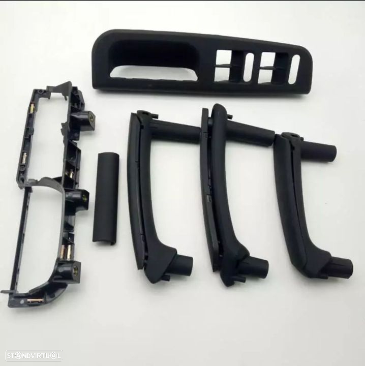 Conjunto Puxadores Interiores Volkswagen Passat B5 b5.5 3B 3BG - Preto - 3
