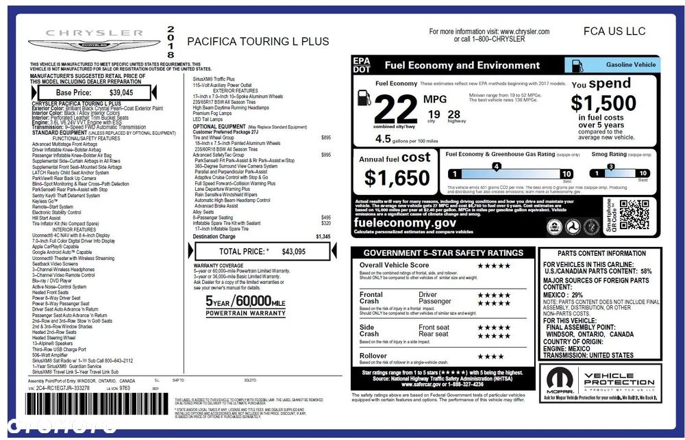 Chrysler Pacifica - 29