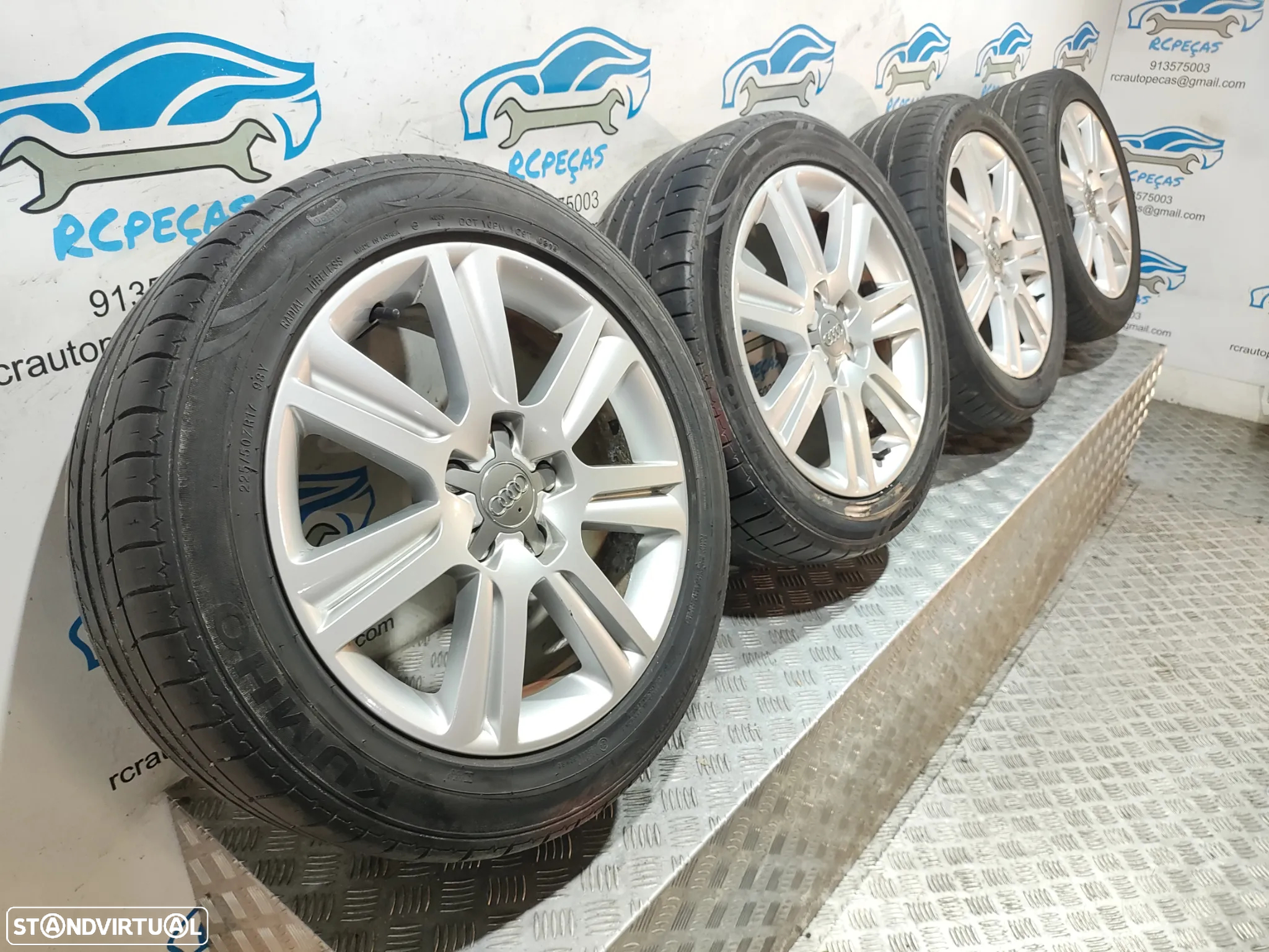Conjunto Jantes 17 Originais Audi A4 B8 7,5J ET 45 5x112 - 10