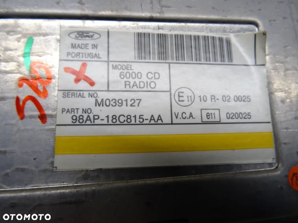 FORD CONNECT 02-05 RADIO 98AP-18C815-AA - 6