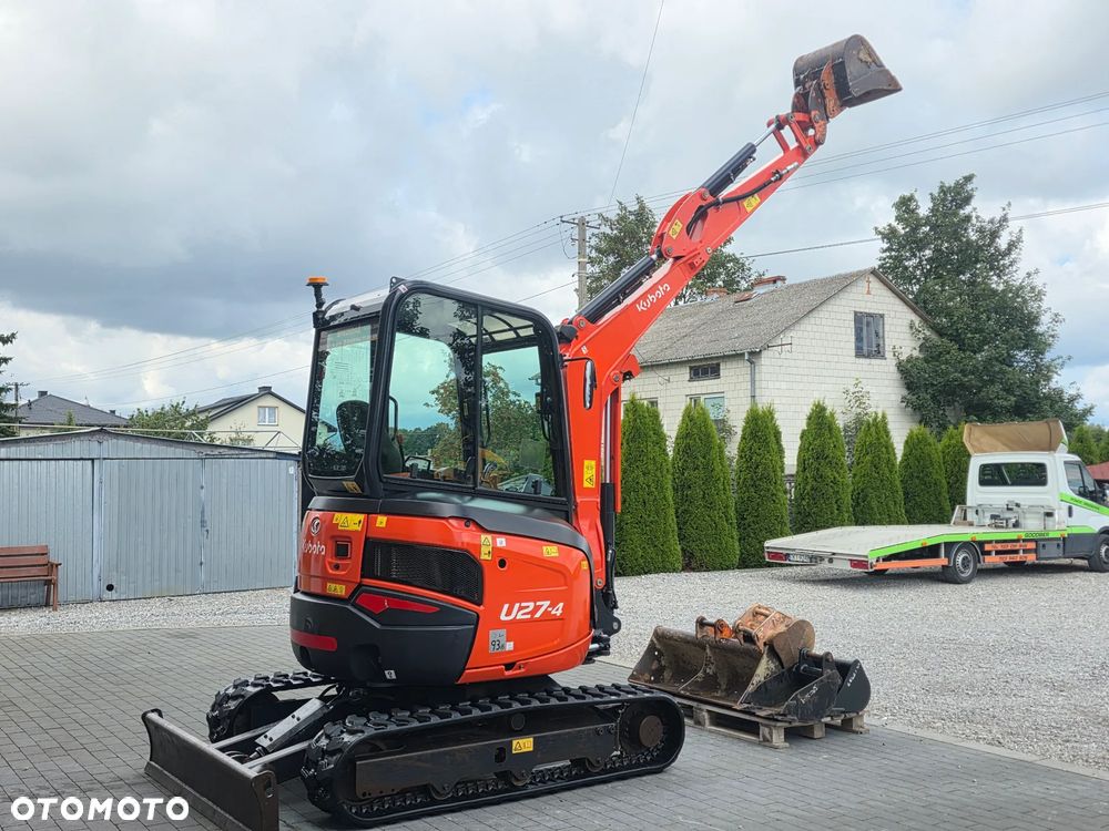 Kubota U 27 - 4 mini koparka Kubota sprowadzona 5 łyżek szybkozłącze piękna w oryginale 1 właściciel najdłuższe ramie long - 33