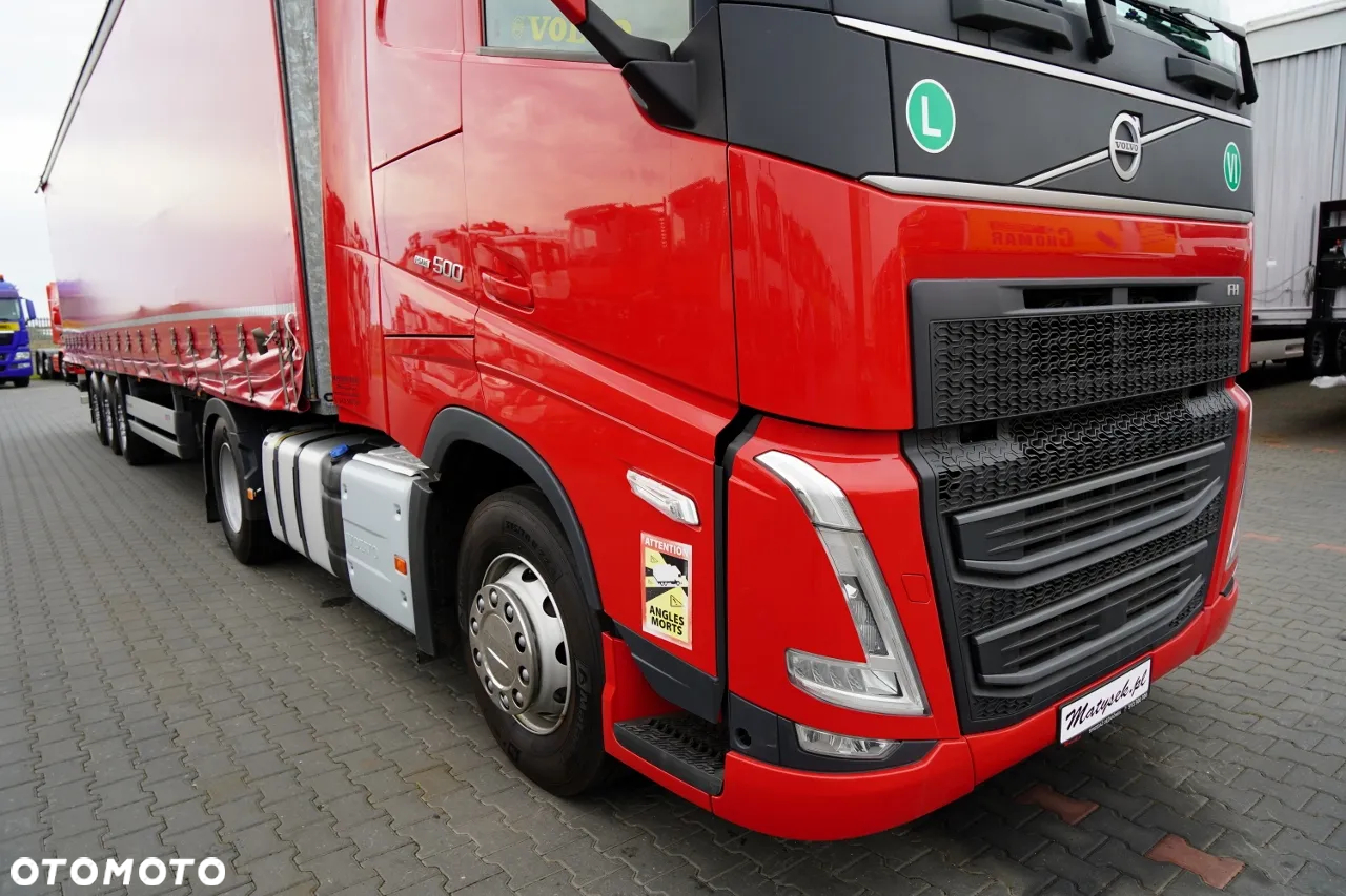 Volvo FH 500 / KLIMA POSTOJOWA  / I-SAVE / ZESTAW  + SCHMITZ FIRANKA STANDARD / PODNOSZONA OŚ / DACH PODNOSZONY / 2022 ROK / PO ZŁOTYM KONTRAKCIE SERWISOWYM - 5