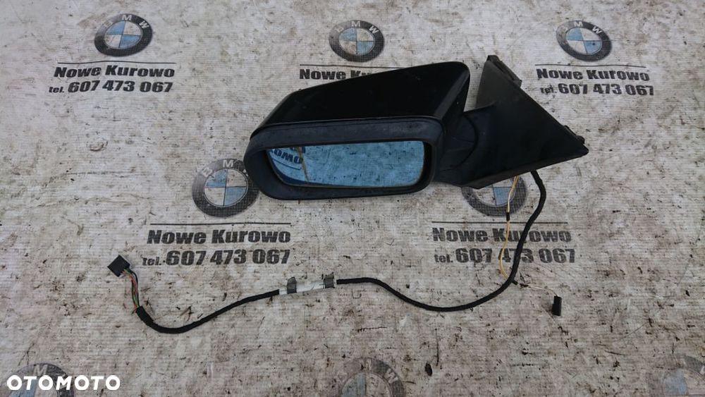 BMW E46 Sedan Kombi Lusterko Lewe Cosmosschwarz 7 pinów Europa - 1