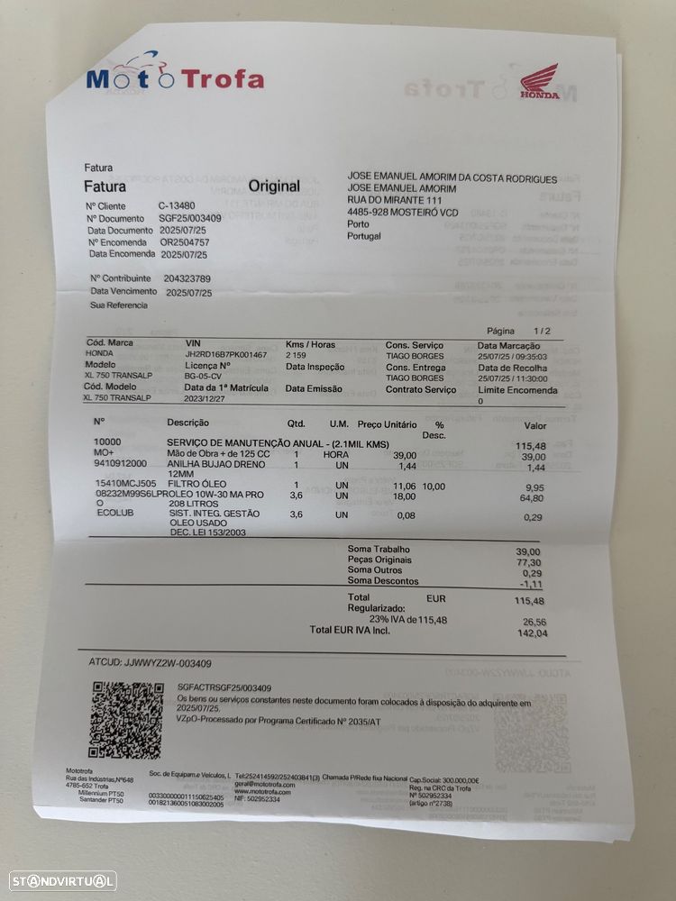 Honda Transalp XL 750 - 10