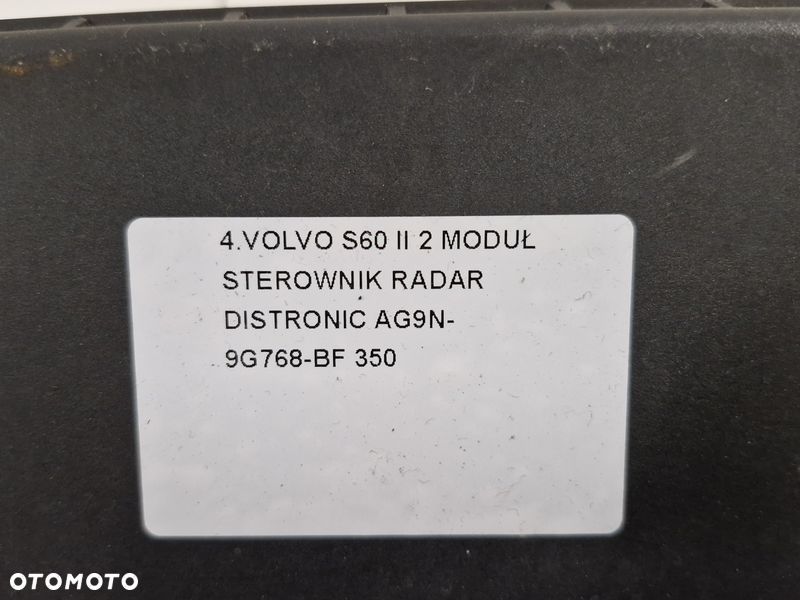 VOLVO S60 2 II MODUŁ RADAR DISTRONIC STEROWNIK AG9N-9G768-BF - 8