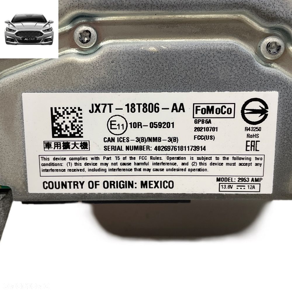 WZMACNIACZ AUDIO FORD FOCUS MK4 JX7T-18T806-AA - 3