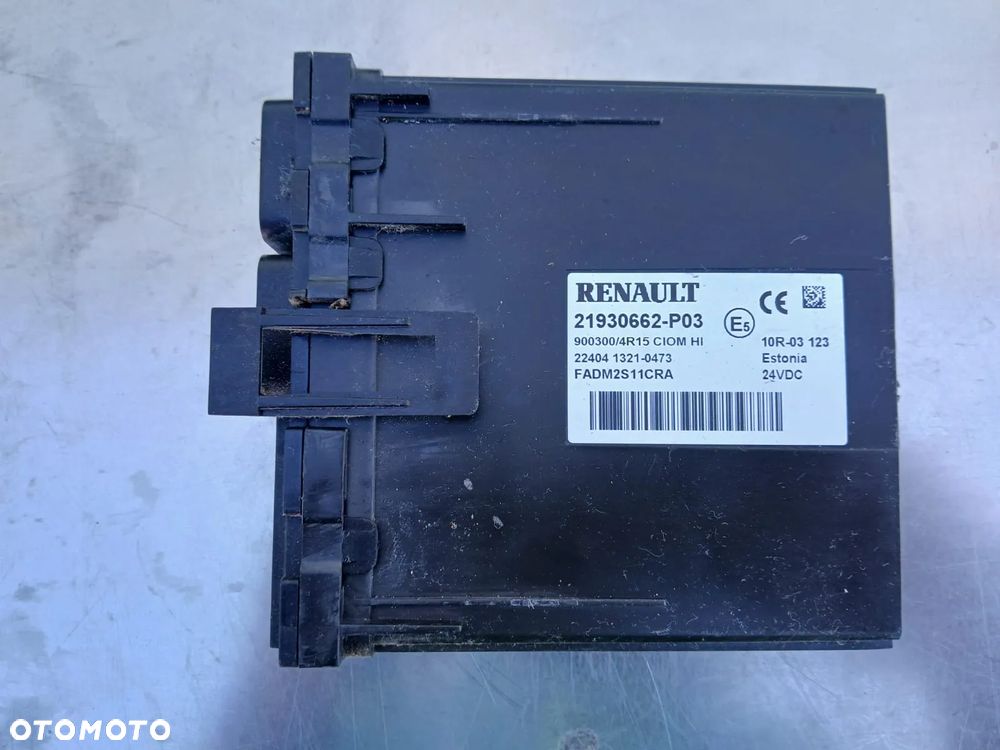 MODUŁ STEROWNIK KOMPUTER OCC ECU T CIOM RENAULT 21930662-P06 - 1