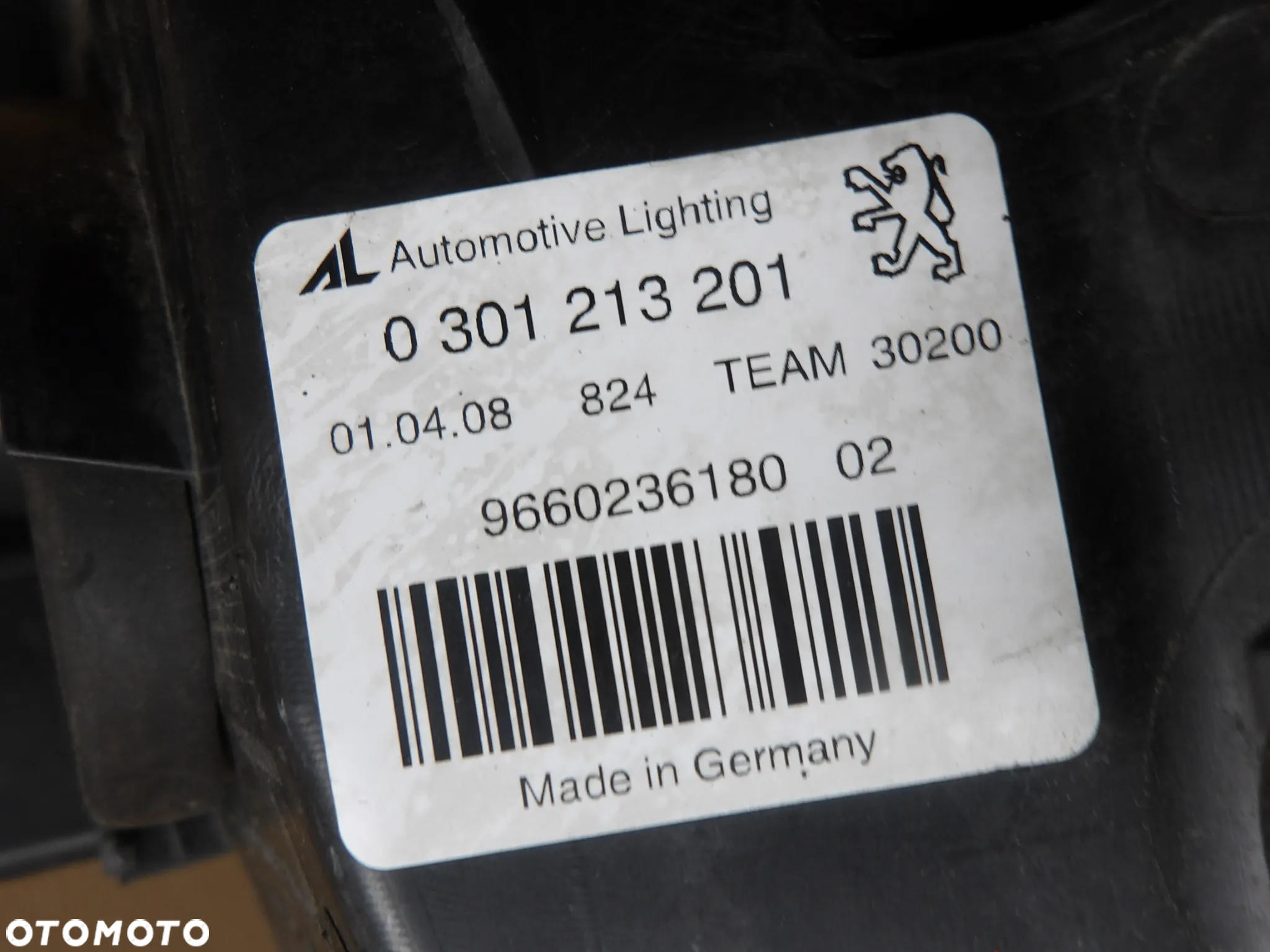 PEUGEOT 407 04-07 2.0HDI SEDAN LAMPA PRAWA LEWA PRZÓD 0301213204 - 10