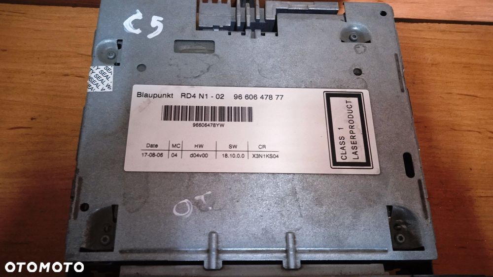 Radio fabryczne Citroen C5 9660647877 7645124393 - 2