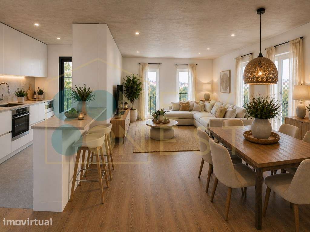 Apartamento T3 com Arrecadação e Parqueamento - Espaço, Conforto e ... - Grande imagem: 2/13