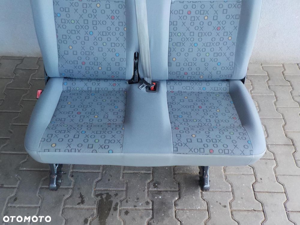VW T5 T6 FOTEL PODWÓJNY KANAPA DWÓJKA ŁAWKA TYŁ TYLNA ISOFIX XOXO - 2