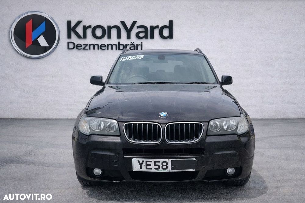 Prag dreapta BMW X3 E83 Facelift 2006 - 2010 SUV 4 Usi Ruby Black Metalizat S23/9 (1296) - 4