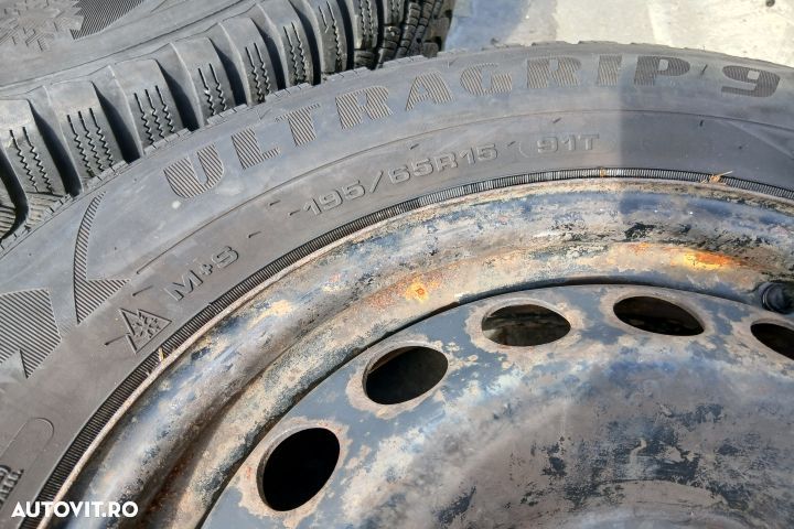 Jante tabla cu anvelope 15 - set 195/65 R15 1K0601027C 6JX15H2 ET47 1 - 7