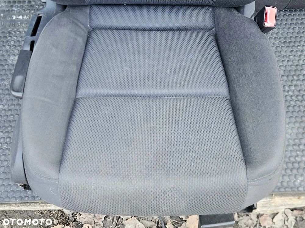 Fotele Fotel Kanapa Składana Welur Czarny Soul Podłokietnik Audi A4 B6 B7 Sedan Kombi Komplet - 19