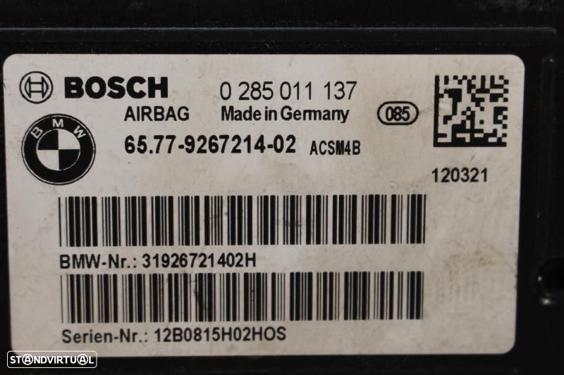 Centralina De Airbags Bmw 1 (F20)  0285011137 / 0 285 011 137 / 926721 - 2