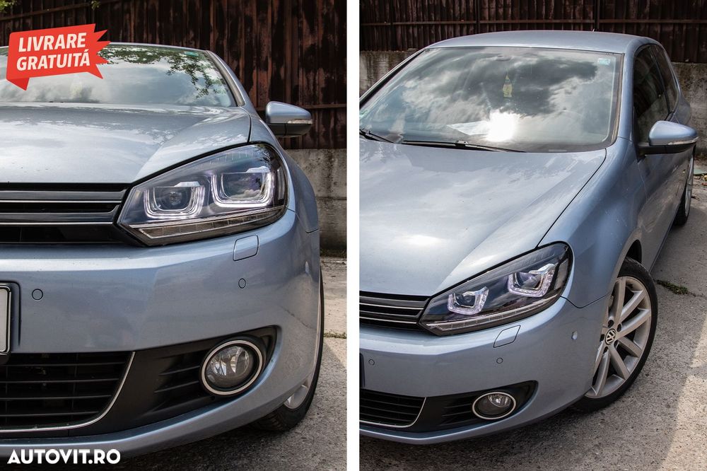 Faruri si Stopuri LED VW Golf 6 VI (2008-up) R20 U Design cu Semnal LED Dinamic- livrare gratuita - 15