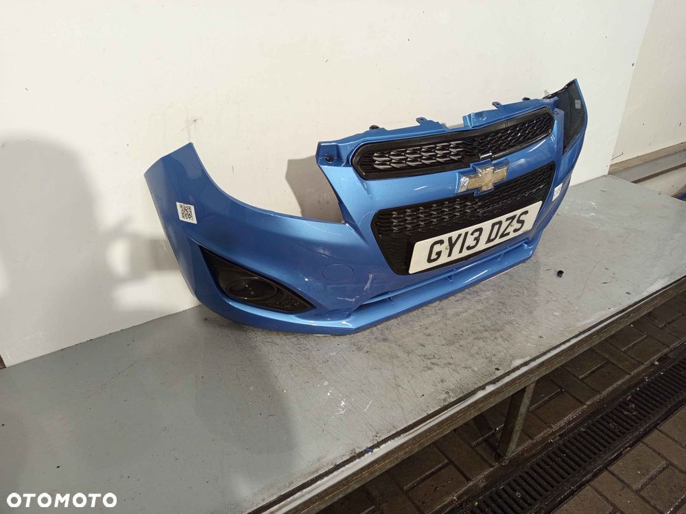 ^ ZDERZAK PRZÓD PRZEDNI CHEVROLET SPARK 3 III LIFT FL NIEBIESKI BŁĘKITNY - 3