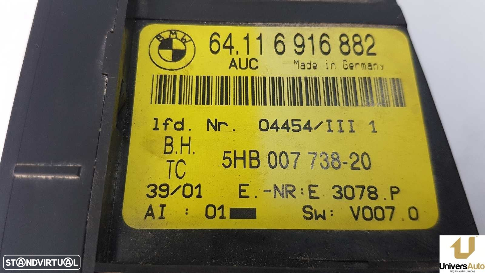 COMANDO CLIMATIZADOR BMW SERIE 3 COMPACT (E46) 320TD - 3