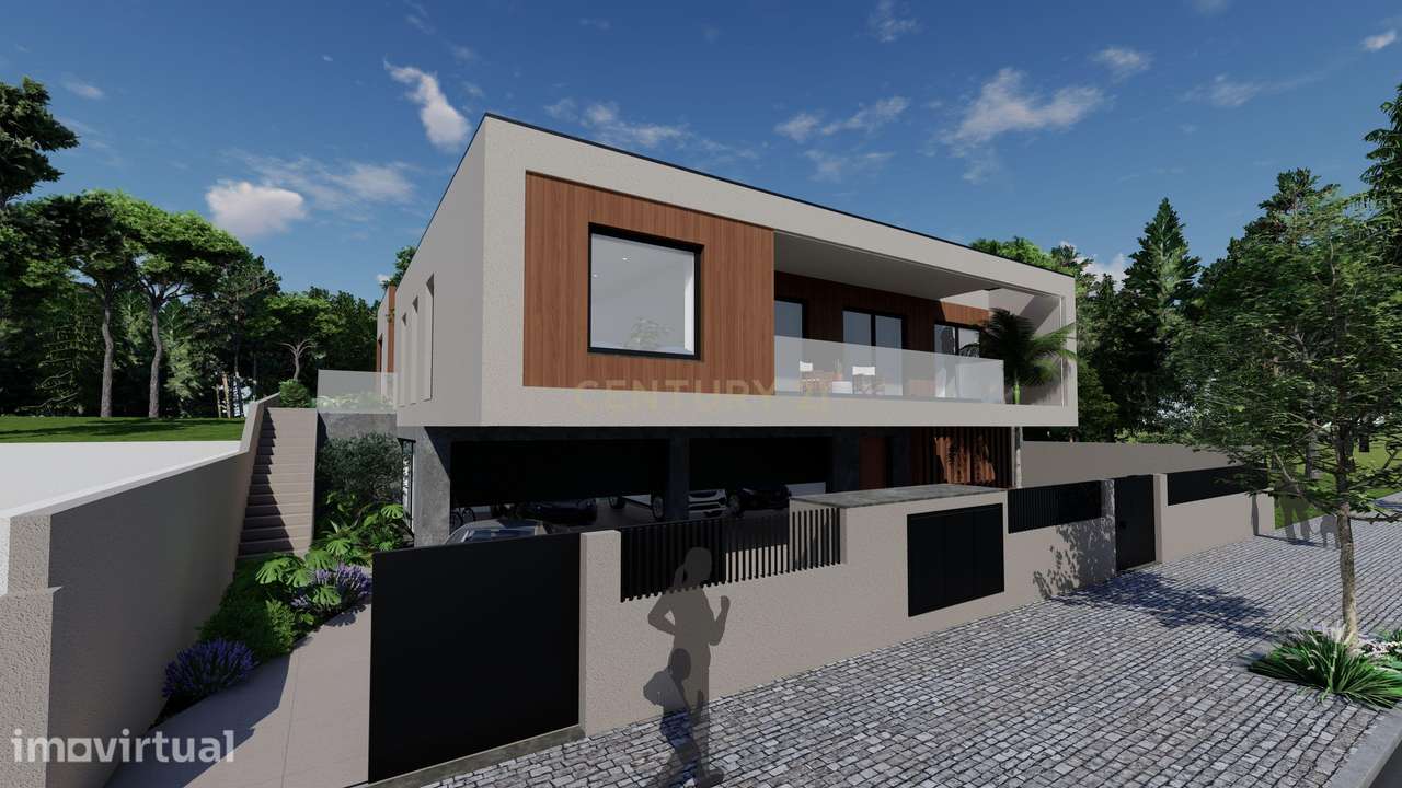 Moradia T5 Térrea de Luxo com Piscina e Garagem para 4 Viaturas - Amor - Grande imagem: 3/12