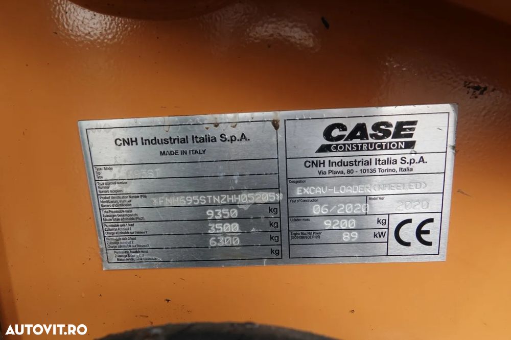Case 965 ST / BULDOEXCAVATOR / 4X4x4 / PE ROȚI EGALE / AER CONDIȚIONAT / POWERSHIFT / Roți directoare 4WS / SET GALETE / 2020 / - 33