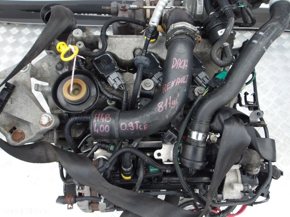 SILNIK KOMPLETNY DACIA LOGAN 0.9 TCE 90KM H4B400 13r. 81 TYS - 2