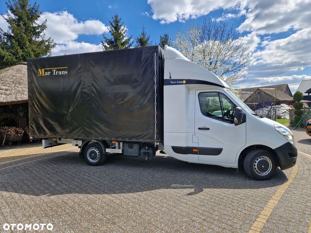 Renault MASTER 2.3 TWIN-CAB (łóżko z tyłu)/PLANDEKA-FIRANKA+8 EP+SALON POLSKA/PIERWSZY WŁAŚCICIEL+GOTOWY DO PRACY+okazja ORGINAŁ - 5
