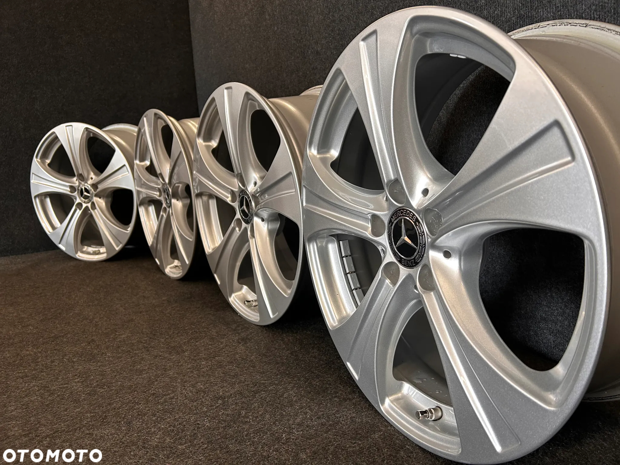 Alufelgi Mercedes GLC X253, GLA, C-Klasa W205, E-Klasa W213, W212 18 cali 5x112 4szt. Ładne z czujnikami! - 2