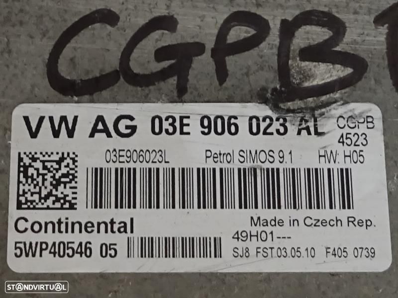 Centralina De Motor Volkswagen Polo (6R1, 6C1)  Centralina 1.2 / 03E90 - 2