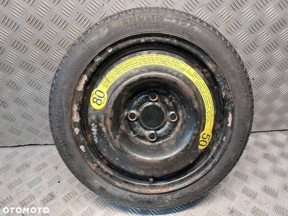 KOŁO DOJAZDOWE SEAT CORDOBA I FL 4X100 FI57,1 105/70R14 2000R MICHELIN - 1