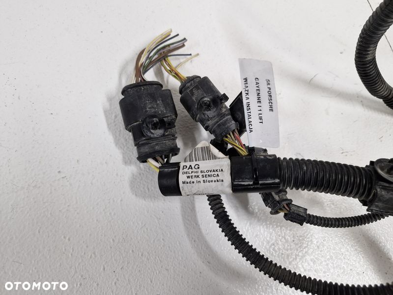 PORSCHE CAYENNE I 1 LIFT 7L5 WIĄZKA INSTALACJA CZUJNIKÓW PARKOWANIA PRZÓD - 4