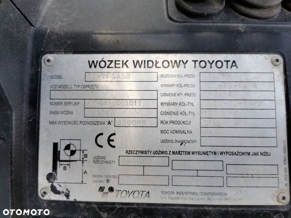 Toyota Toyota 02-7FGA50 - 6