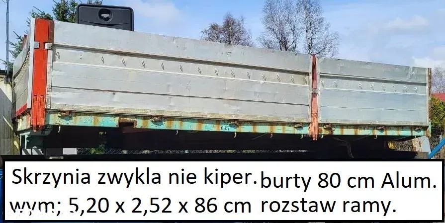 Kiper wywrot burty aluminium Mercedes Renault Scania Kia Nissan Iveco HDS - 1
