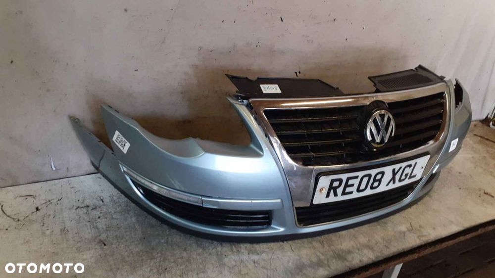 ! ZDERZAK PRZÓD PRZEDNI DO VOLKSWAGEN PASSAT B6 LB5M BŁĘKITNY - 4