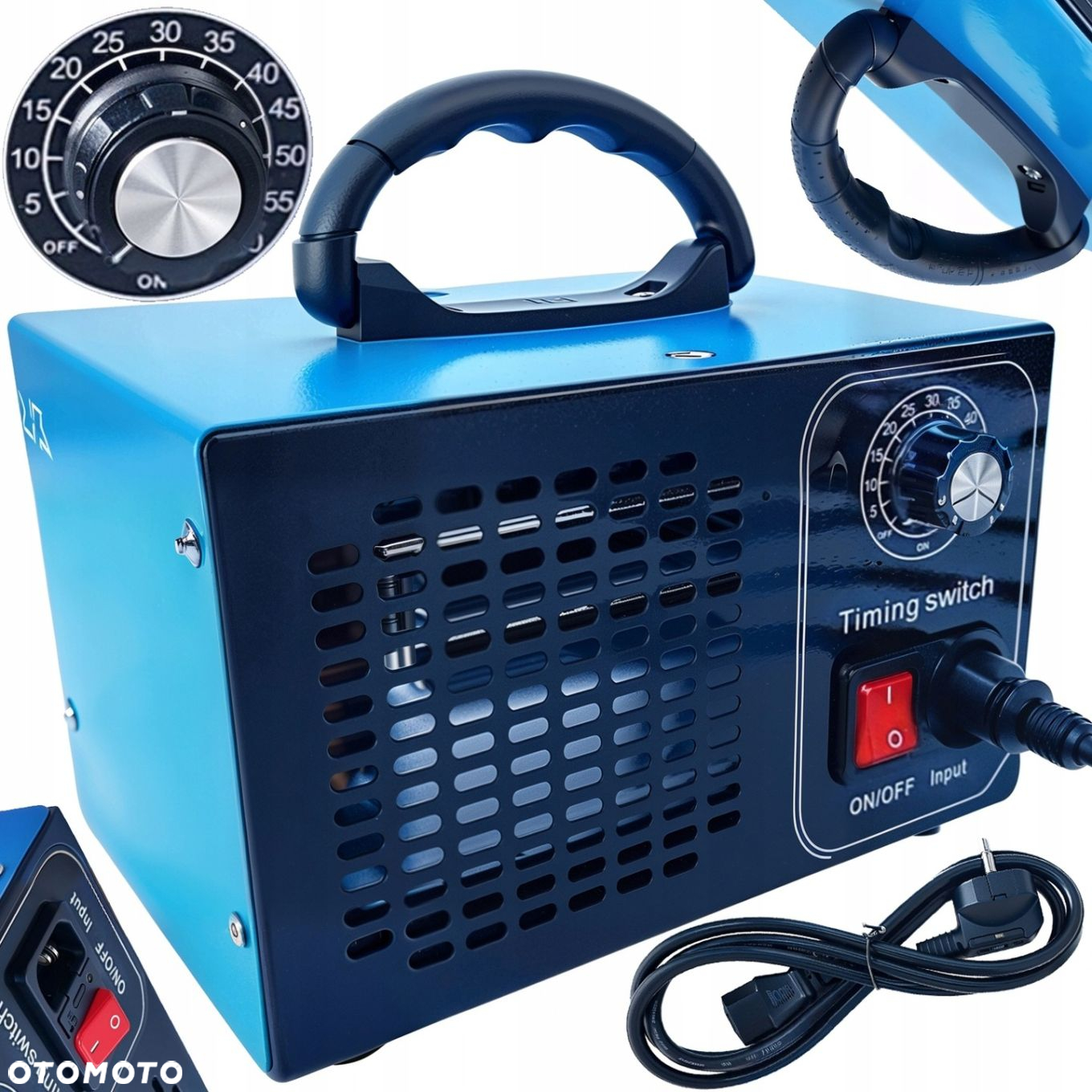 GENERATOR OZONU OCZYSZCZACZ MOCNY 70 000 MG/H OZONATOR TIMER CZASOMIERZ - 2