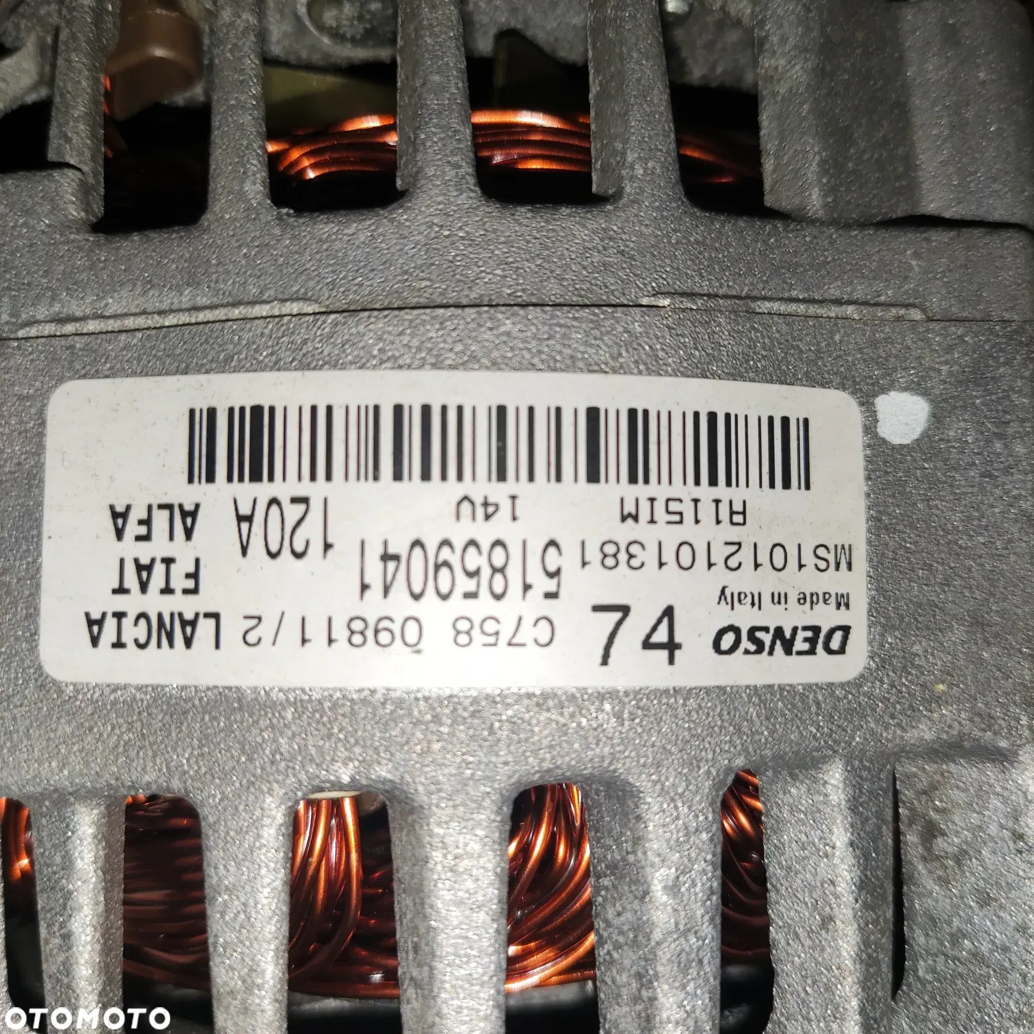 Fiat alternator pod klimatyzację 51859041 - 2