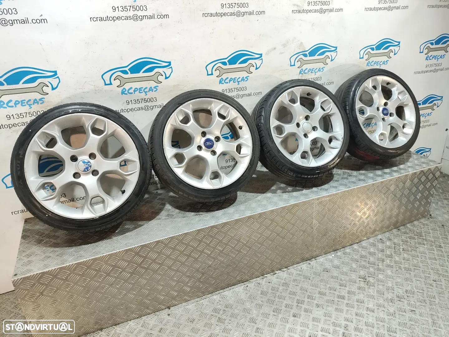 Jantes 17" Ford - Fiesta Mk 7 VII  - ORIGINAIS - 7J | ET47,5 | 4x108 - 17 Polegadas | 8AGJ-DC SPS 8AGJ-KB PB 8AGJ-FB FW | Pneus | 205 40 17 | Jante | - 11
