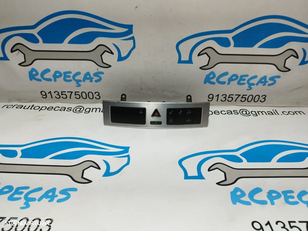 BOTÃO 4 PISCAS ESP CONTROL AQUECIMENTO DE BANCOS TRANCAR PORTAS  MERCEDES CLASS C W203  A2038701810 - 3