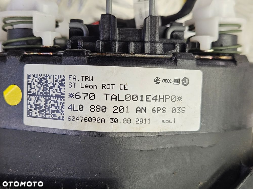 AUDI Q7 4L LIFT 09-15R PODUSZKA POWIETRZNA KIEROWCY AIR BAG S-LINE 4L0880201 AN 4L0880201AN - 3