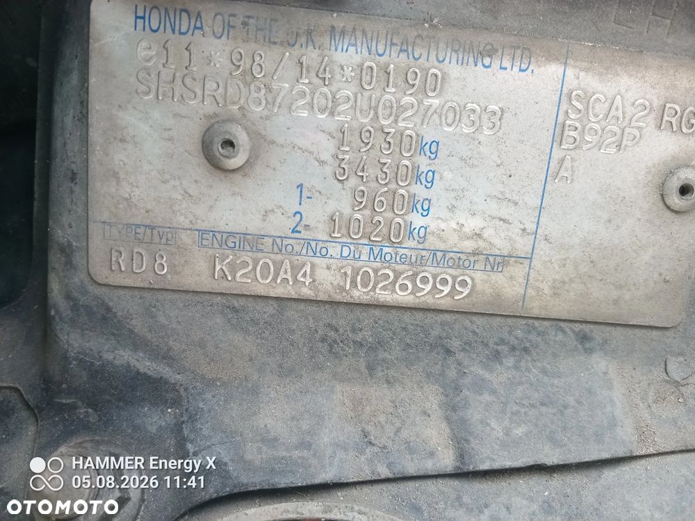 Honda CR-V II na części 2,0 - 3