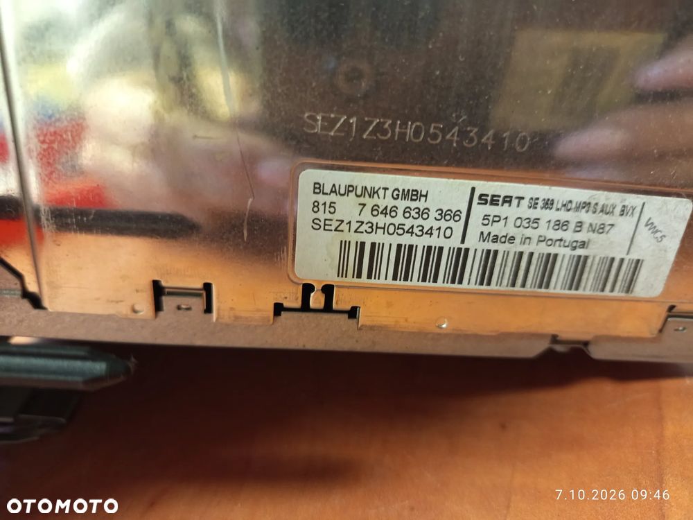RADIO SEAT 5P1035186B - 4