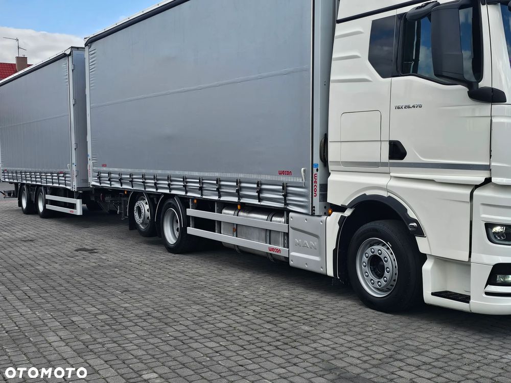 MAN TGX 26.470 GX E.6+PRZYCZEPA WECON ZESTAW TANDEM - 6