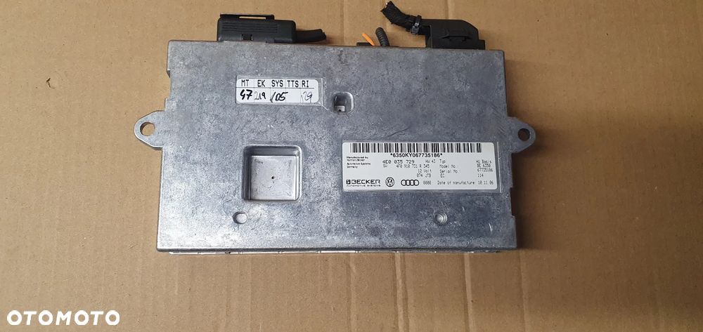 Moduł sterownik MMI NAVI Nawigacji podsawa Audi A6 C6 4E0035729 4F0910731R - 1